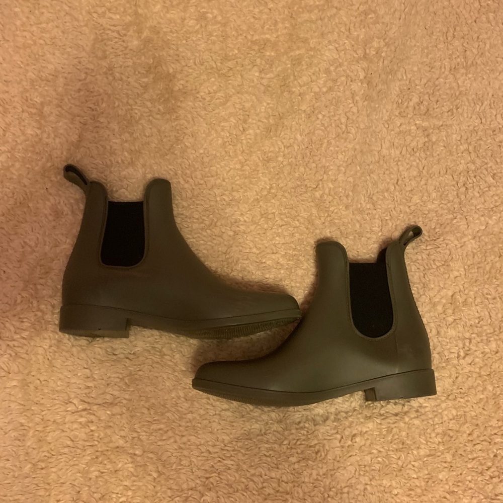 Olive Green short Rain boots